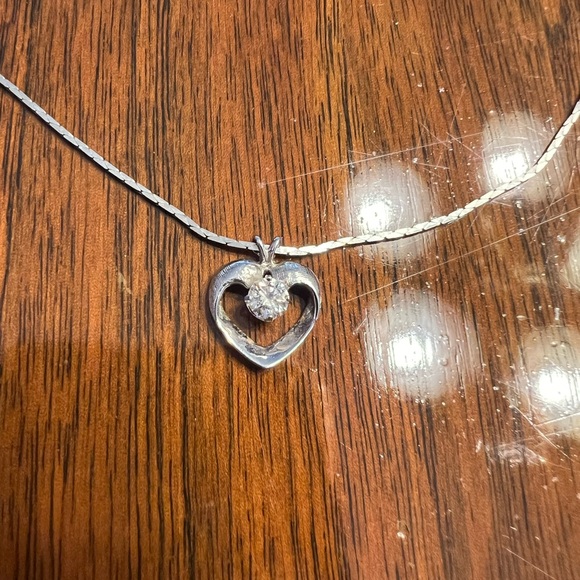 Open Heart Pendant Necklace